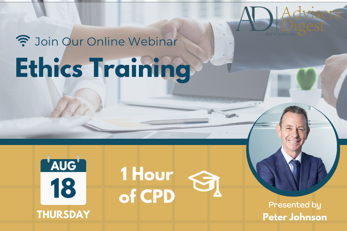 Ethics Webinar - August 2022 (1 Hour of CPD)
