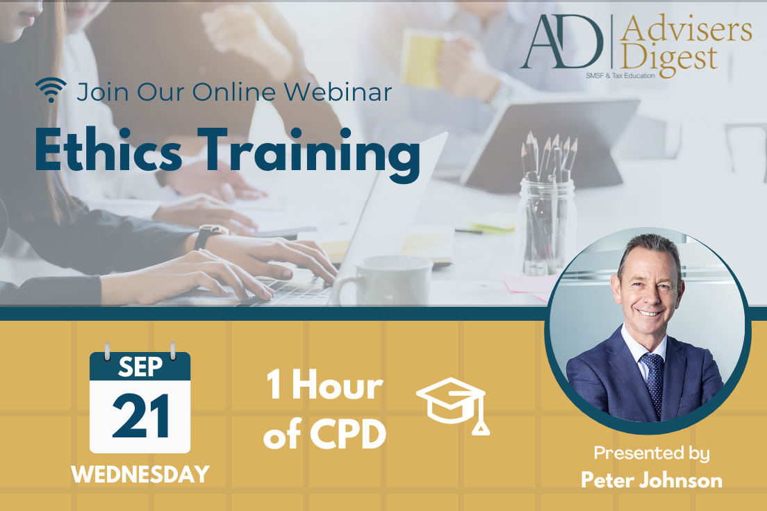 Ethics Webinar - September 2022 (1 Hour of CPD)
