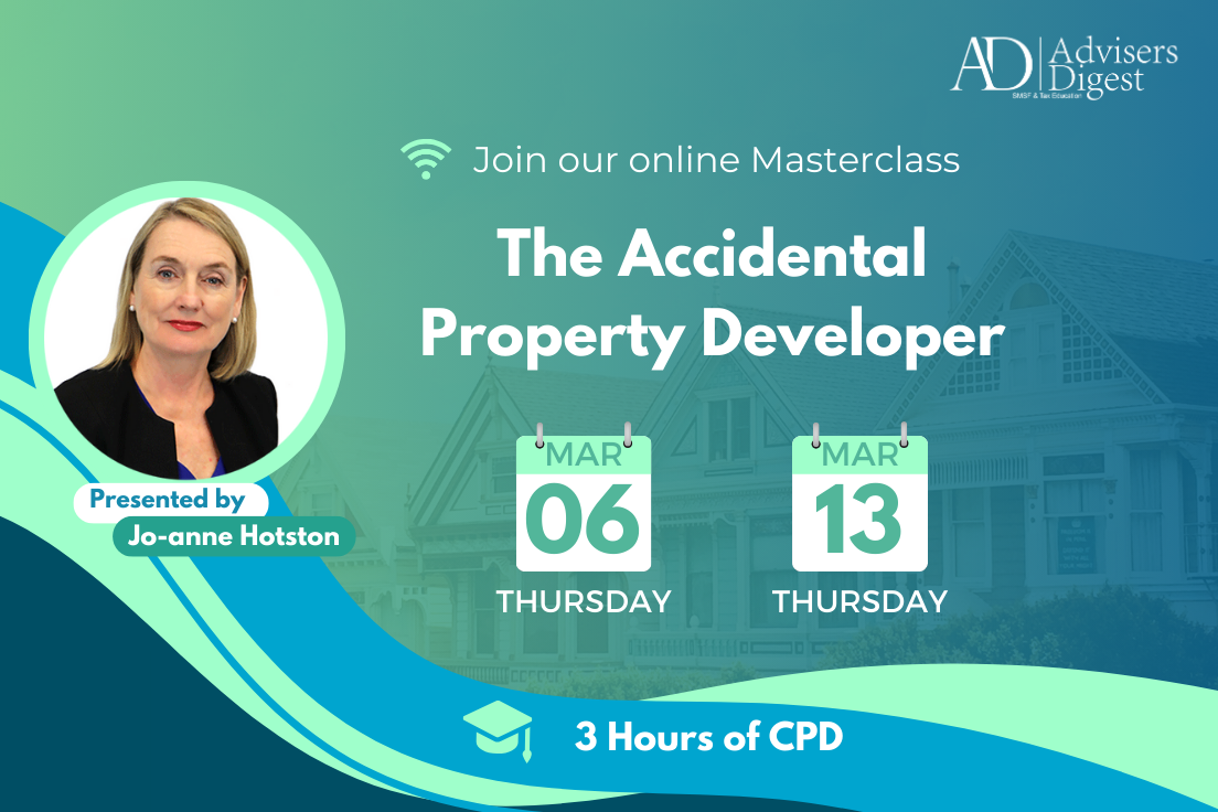 The Accidental Property Developer - March 2025 (3 Hours of CPD)