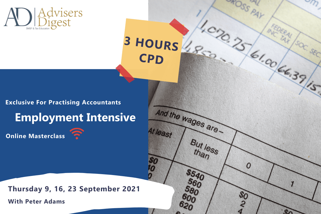 Employment Intensive - September 2021 (3 Hours of CPD)